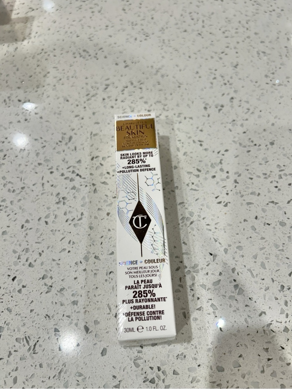 Charlotte Tilbury Beautiful Skin Foundation 6 Neutral 1 fl oz 30 mL New Unused